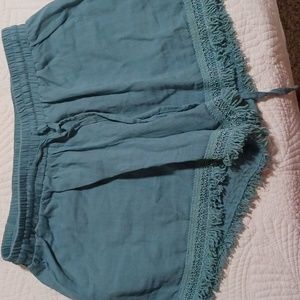 sim and Sam blue tied shorts